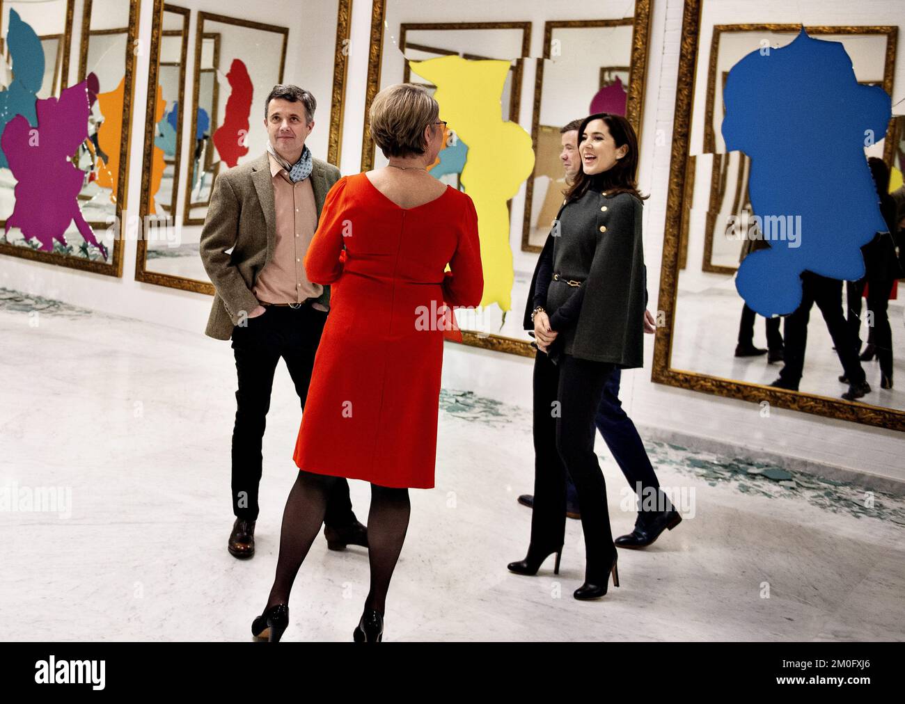 Crown Prince frederik and Crown Princess Mary visited Kunsten in