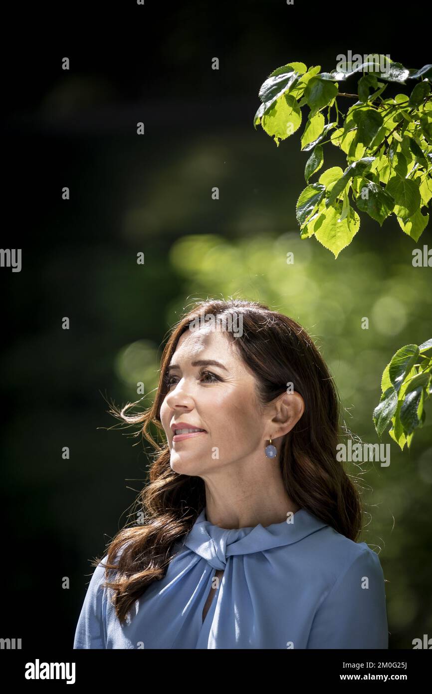 Crown Princess Mary during the inauguration of the new emergency room and Women & Children's Center at Herlev Hospital in the Greater Copenhagen Area. Wednesday, June 2, 2021. (Photo: Mads Claus Rasmussen/Ritzau Scanpix) Stock Photo