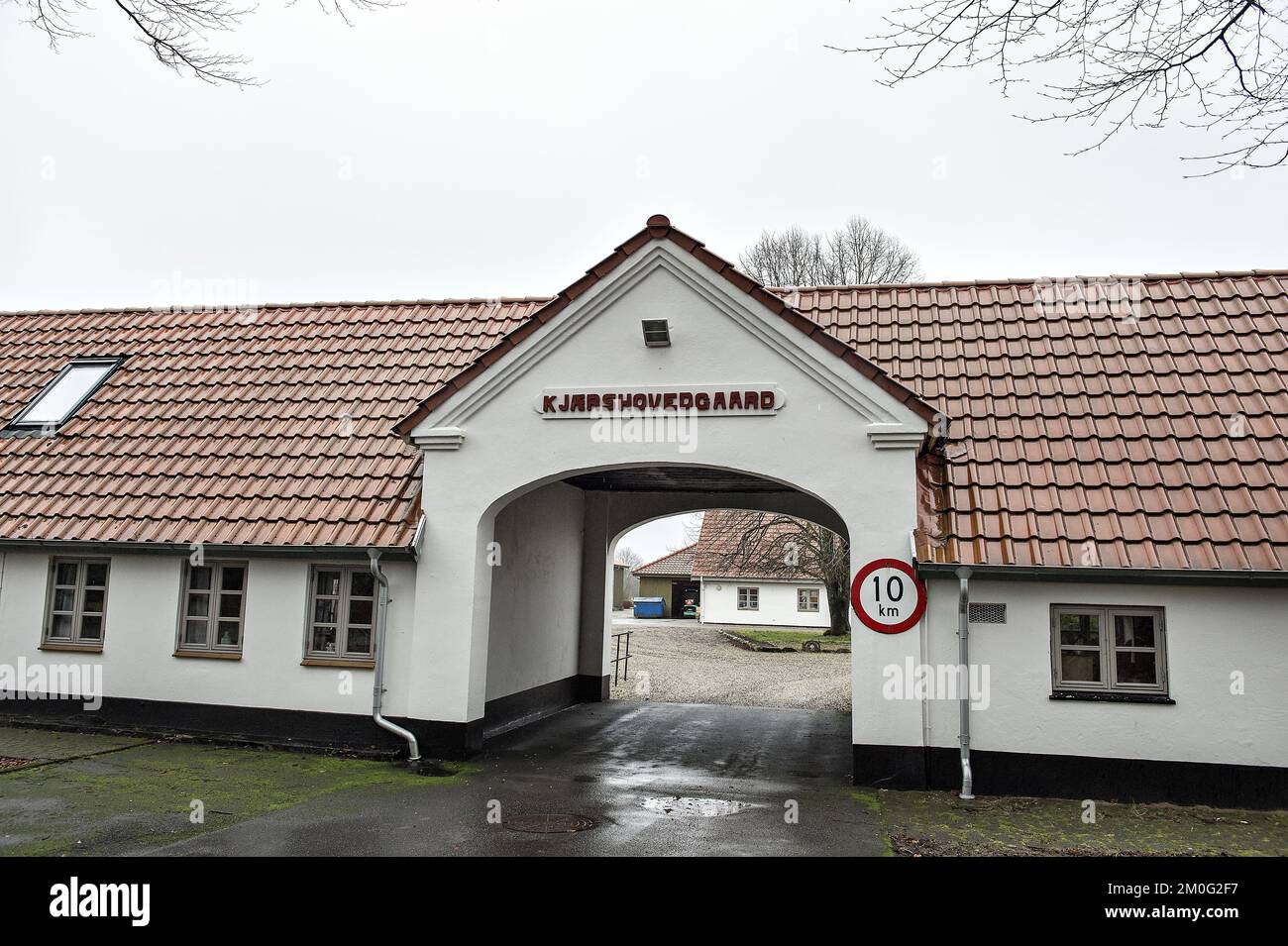 The previously open prison Kaershovedgard outside Ikast, photographed on 27 January 2017. (Photo: Henning Bagger / Scanpix 2018) Stock Photo