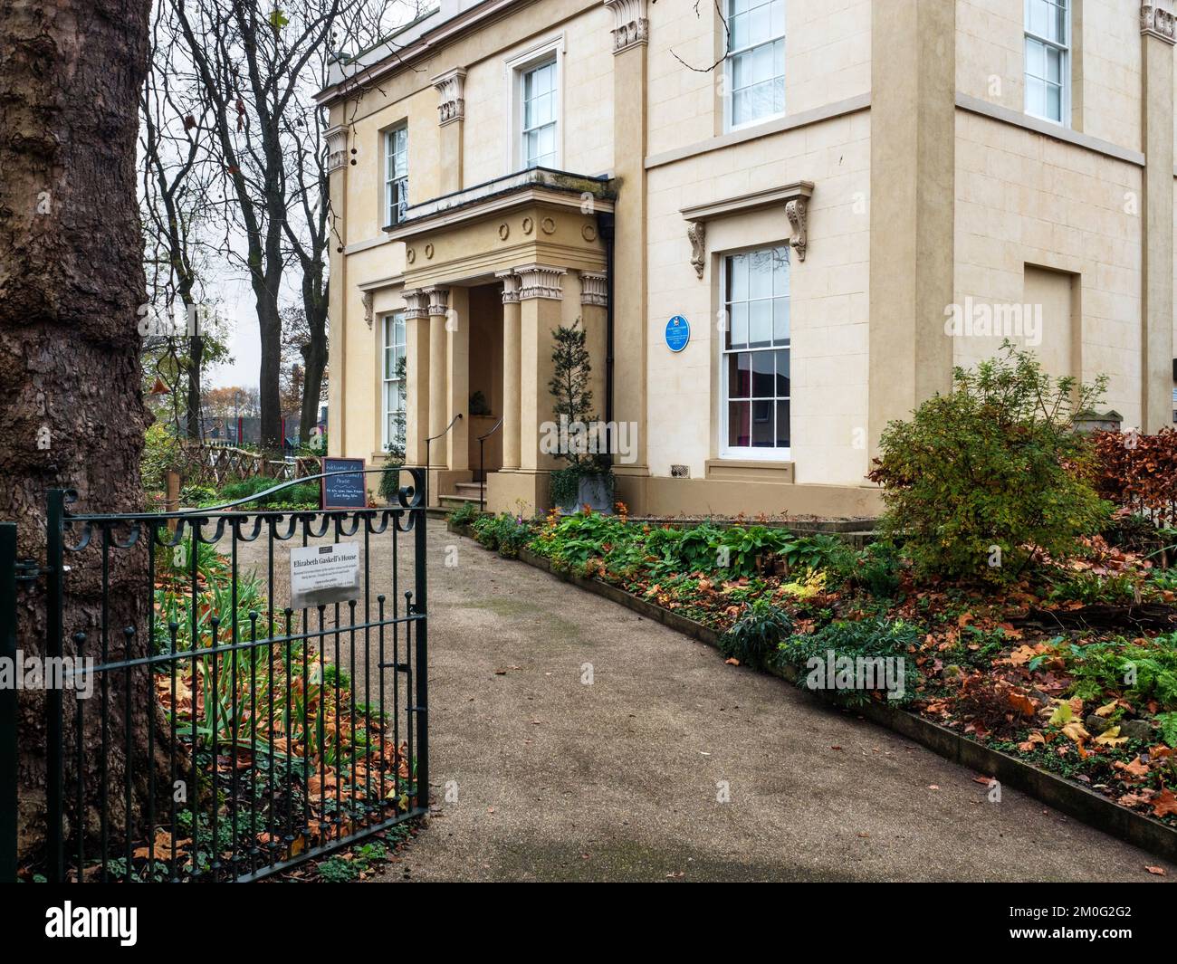 Elizabeth Gaskell House at Plymouth Grove in Manchester England Stock Photo