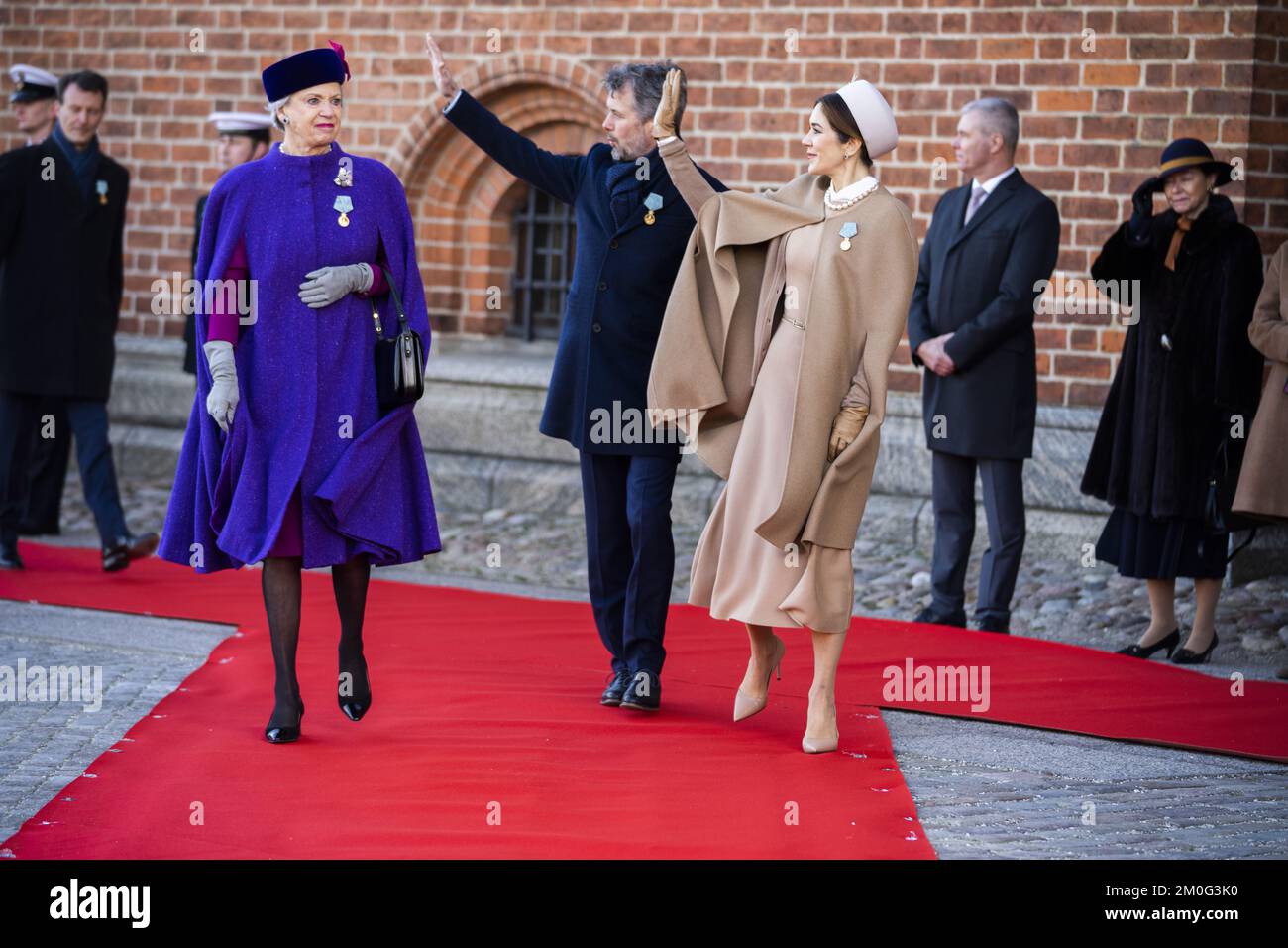 Queen Margrethe, Crown Prince Frederik, Crown Princess Mary, Prince