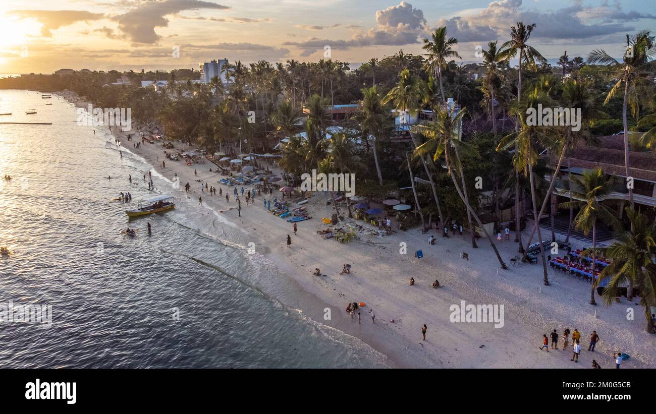Alona Beach, Panglao, Bohol, Philippines Stock Photo