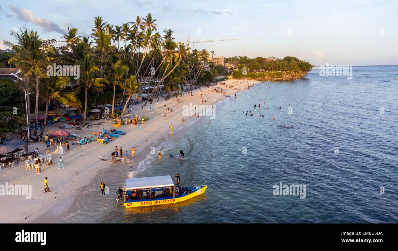 Alona Beach, Panglao, Bohol, Philippines Stock Photo