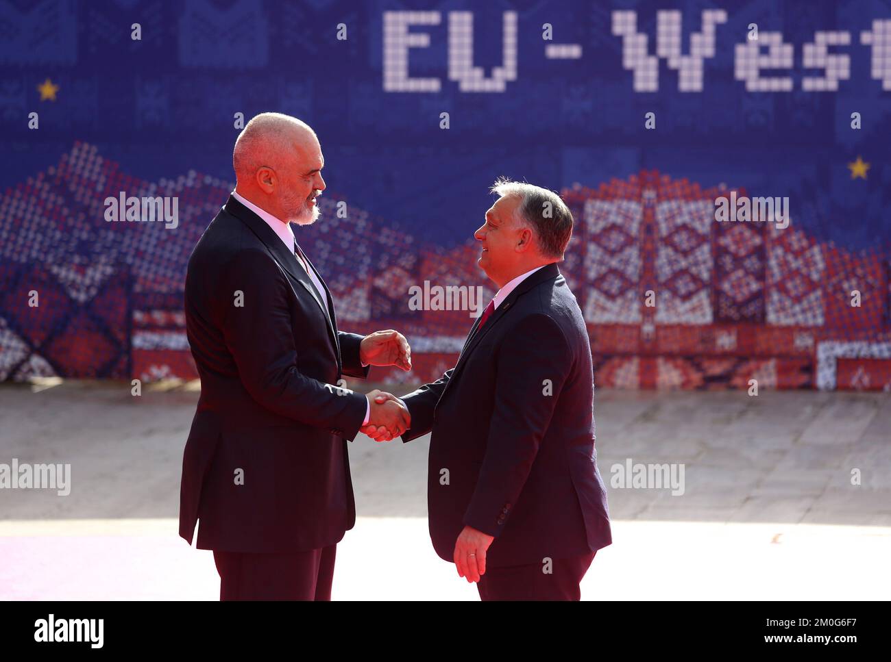 Tirana, Albania on December 12, 2022. Albanian Prime Minister Edi Rama