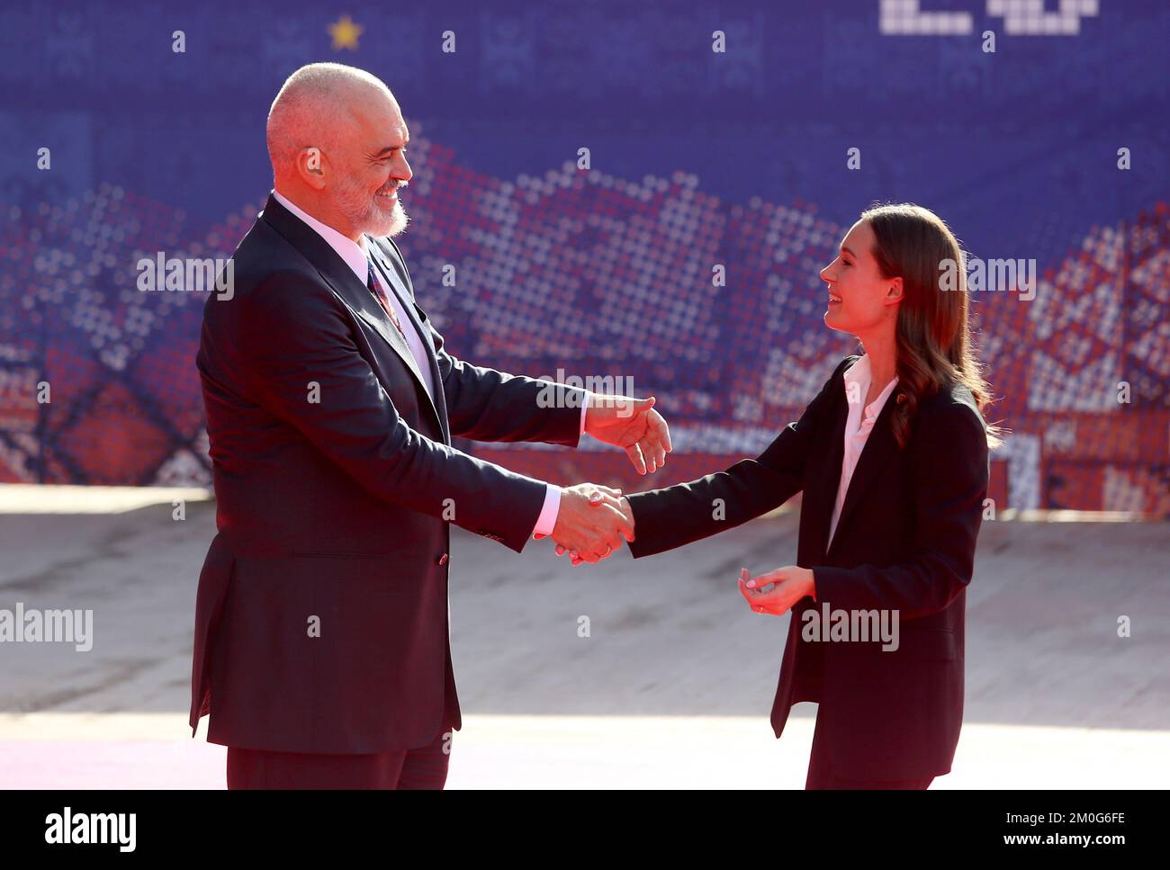 Tirana, Albania on December 12, 2022. Albanian Prime Minister Edi Rama