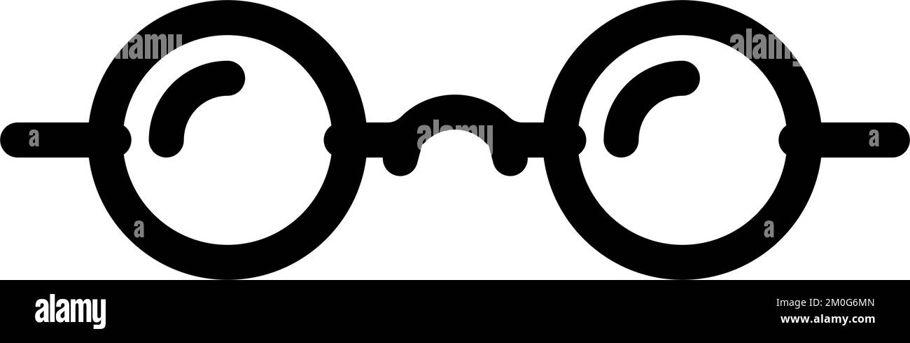 vintage glasses frame line icon vector illustration Stock Vector Image ...