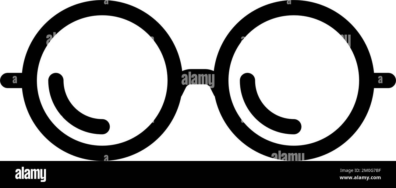 round glasses optical line icon vector illustration Stock Vector Image ...