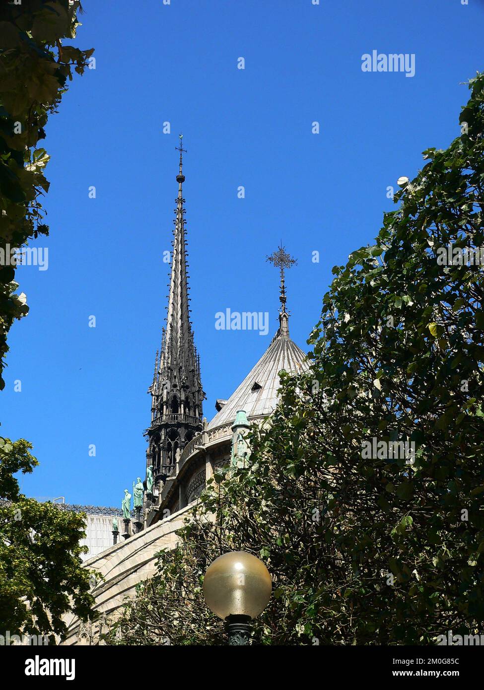 Paris, France. Notte Dame Cathedral Stock Photo