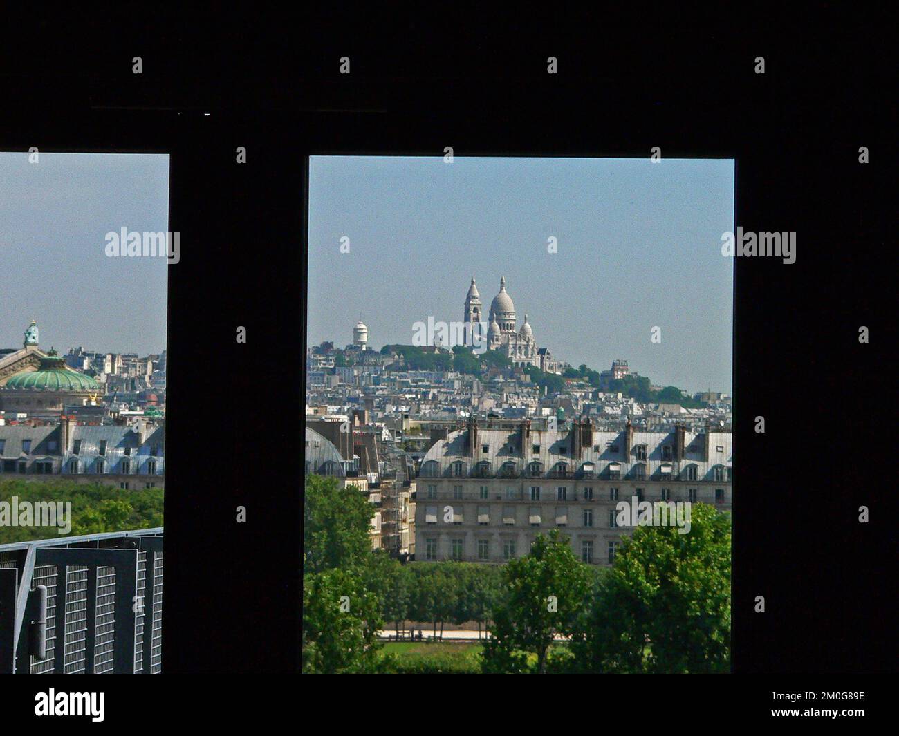 Paris cityscape from Orsay Museum, France Stock Photo