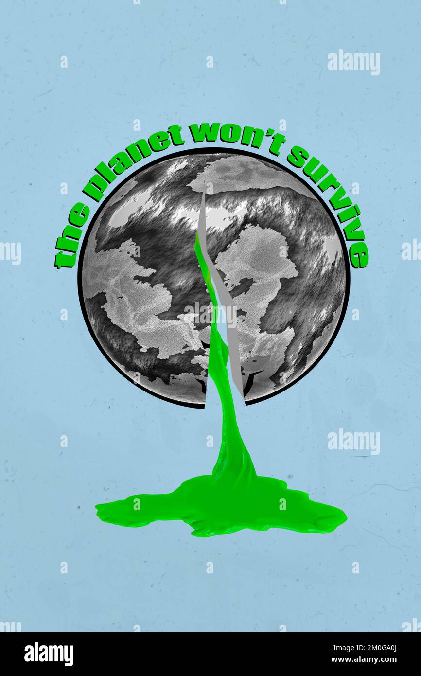 Creative photo 3d collage artwork postcard poster brochure of global