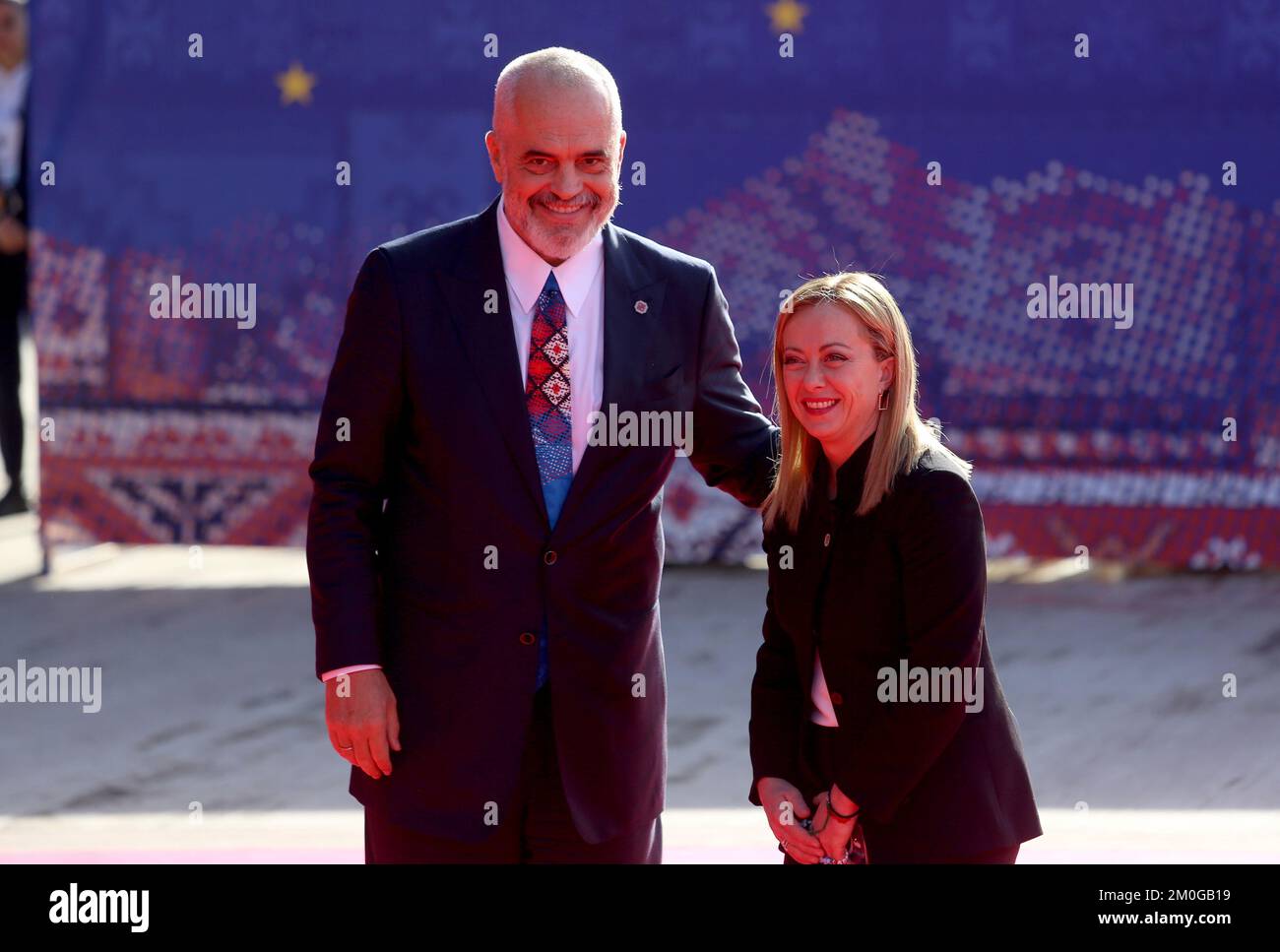 Tirana, Albania on December 12, 2022. Albanian Prime Minister Edi Rama