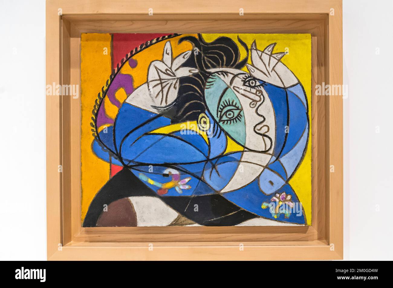 picasso museum woman with raised arms, 1936, malaga, spain Stock Photo