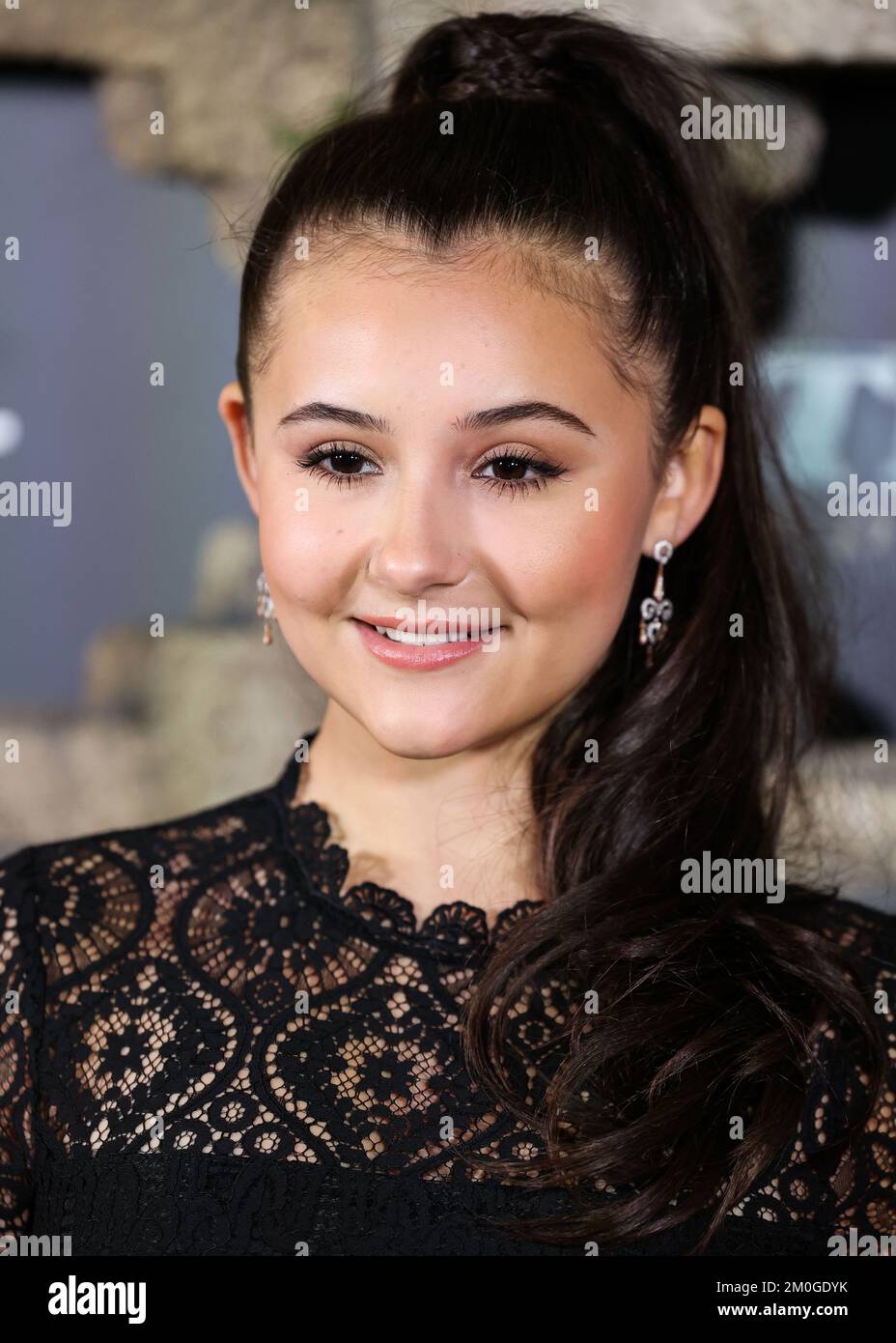 Hollywood, United States. 05th Dec, 2022. HOLLYWOOD, LOS ANGELES, CALIFORNIA, USA - DECEMBER 05: Eva Ariel Binder arrives at the Disney  Original Series 'National Treasure: Edge Of History' Season 1 Red Carpet Event held at the El Capitan Theatre on December 5, 2022 in Hollywood, Los Angeles, California, United States. (Photo by Xavier Collin/Image Press Agency) Credit: Image Press Agency/Alamy Live News Stock Photo
