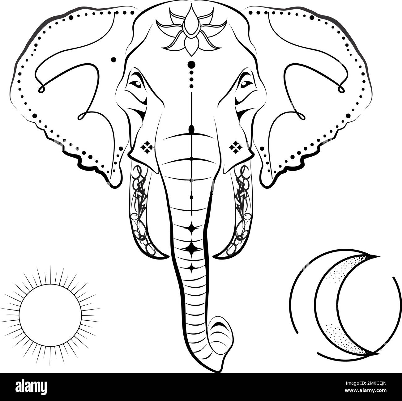 Small elephant temporary tattoo | Tattoos by Tattoorary!