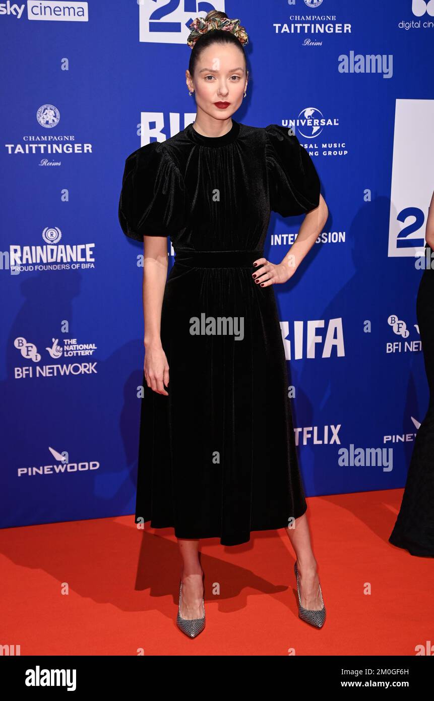 December 4th, 2022, London, UK. Alexandra Dowling arriving at the 25th British Independent Film