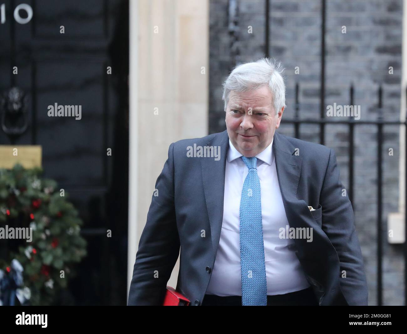 Downing Street, London, UK. 6th Dec, 2022. Leader of the House of Lords Lord True leaves after the weekly Cabinet Meeting at No 10 Downing Street. Credit: Uwe Deffner/Alamy Live News Stock Photo