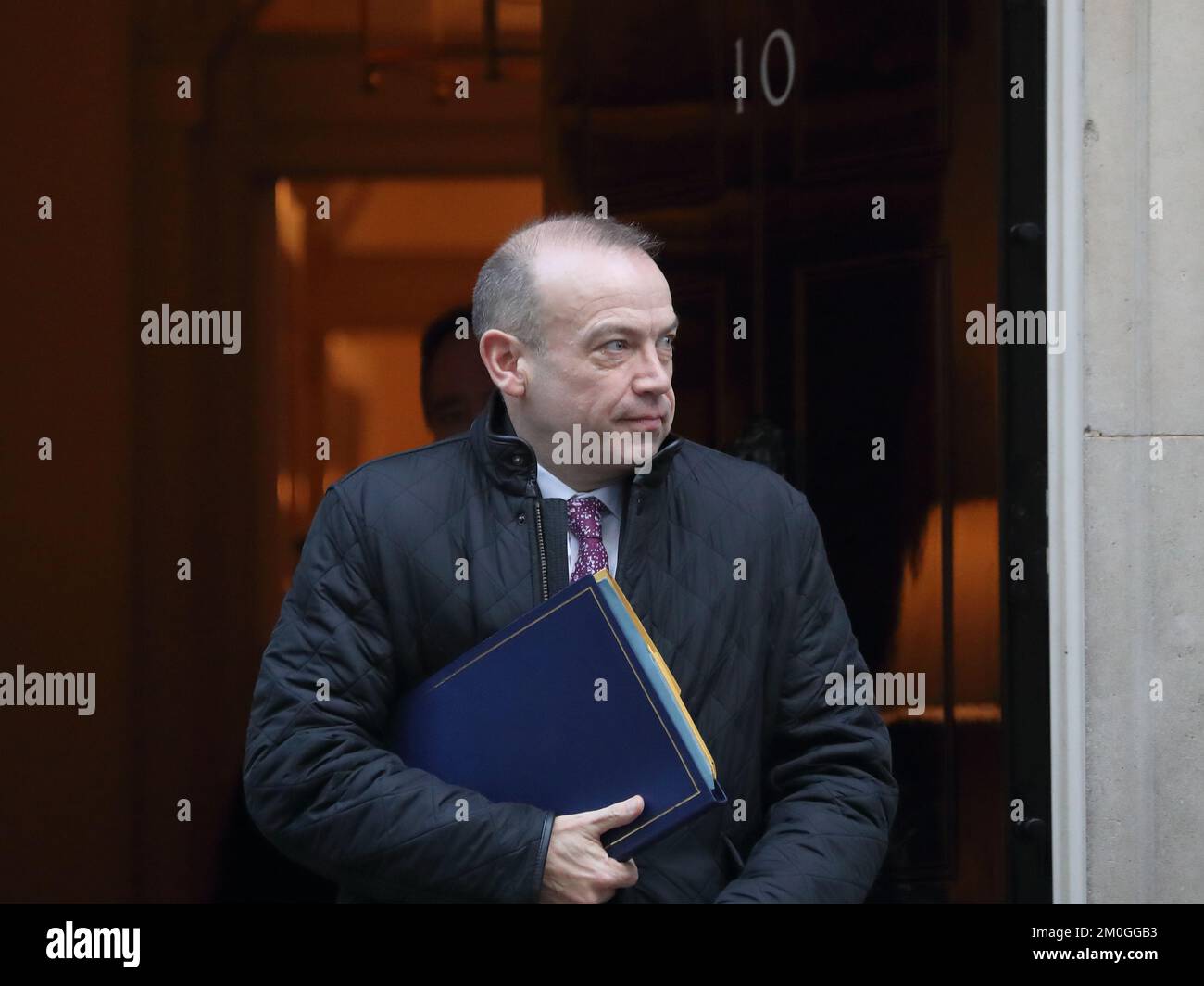 Downing Street, London, UK. 6th Dec, 2022. Secretary of State for Northern Ireland Chris Heaton-Harris leaves after the weekly Cabinet Meeting at No 10 Downing Street. Credit: Uwe Deffner/Alamy Live News Stock Photo