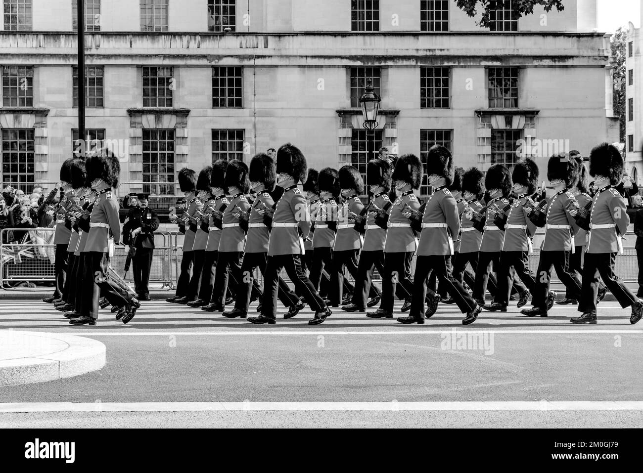 The Grenadier Guards Take Part In Queen Elizabeth 2nd's Funeral