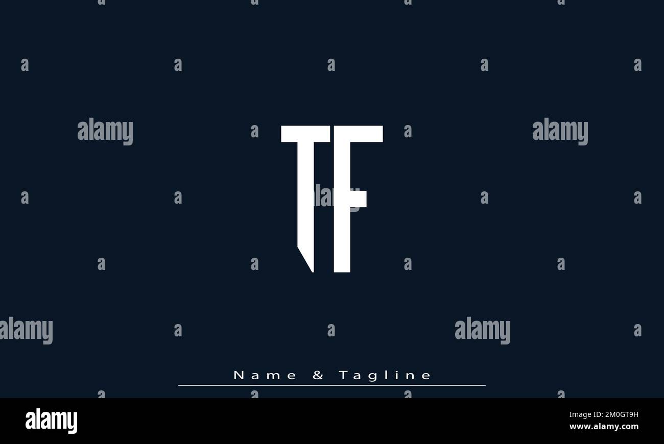 Alphabet letters Initials Monogram logo TF , FT Stock Vector