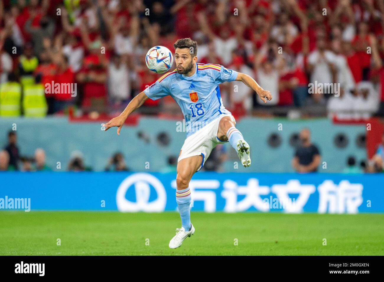 Doha, Catar. 06th Dec, 2022. Jordi Alba of Spain during the match ...