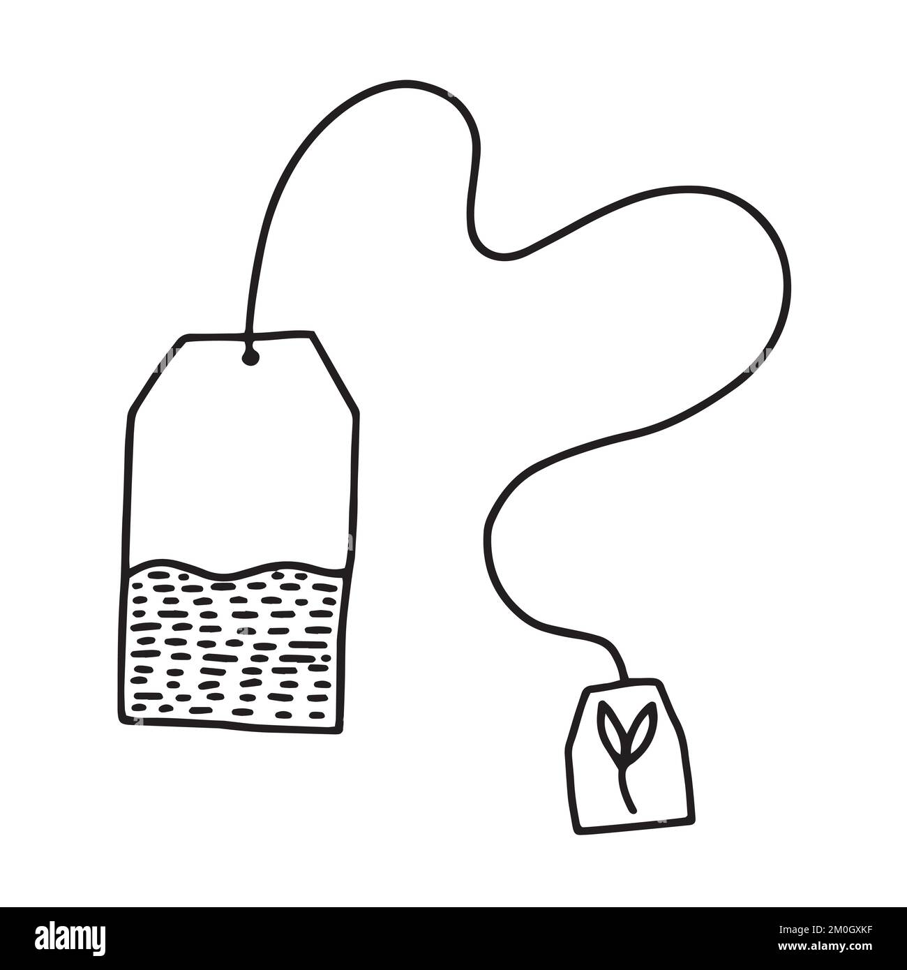 Hand drawn tea bag doodle Stock Vector Image & Art Alamy