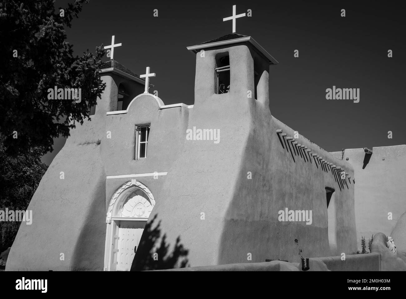 The San Francisco de Asis Church in Ranchos de Taos, New Mexico, USA, made famous by Ansel Adams