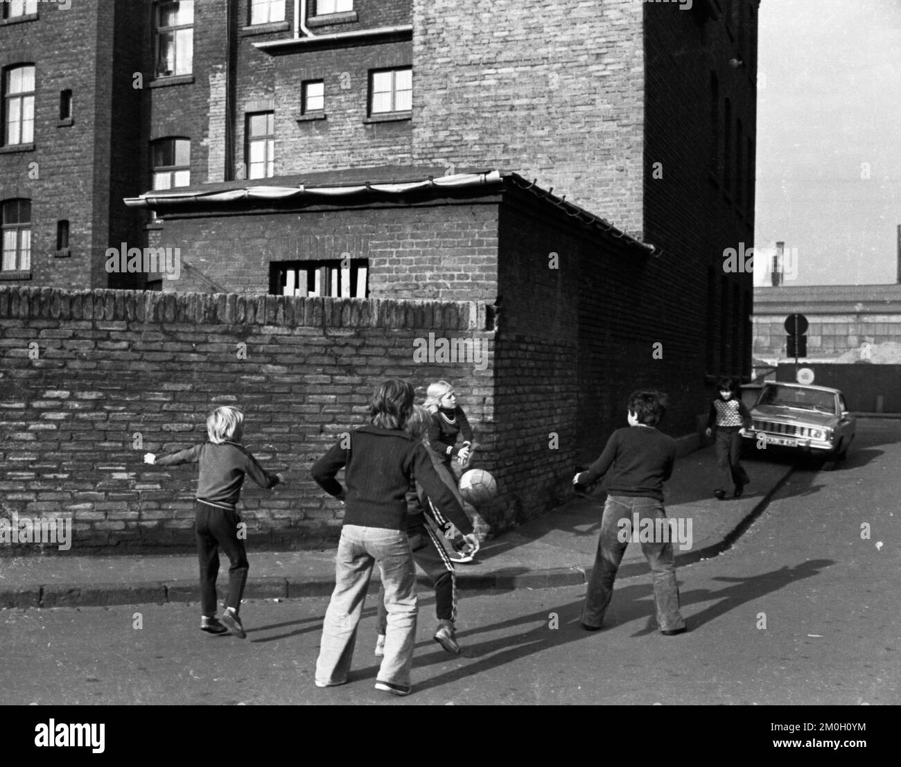 The Ruhr area, country and people, work, life, leisure in the area in 1976.colliery settlement, Germany, Europe Stock Photo