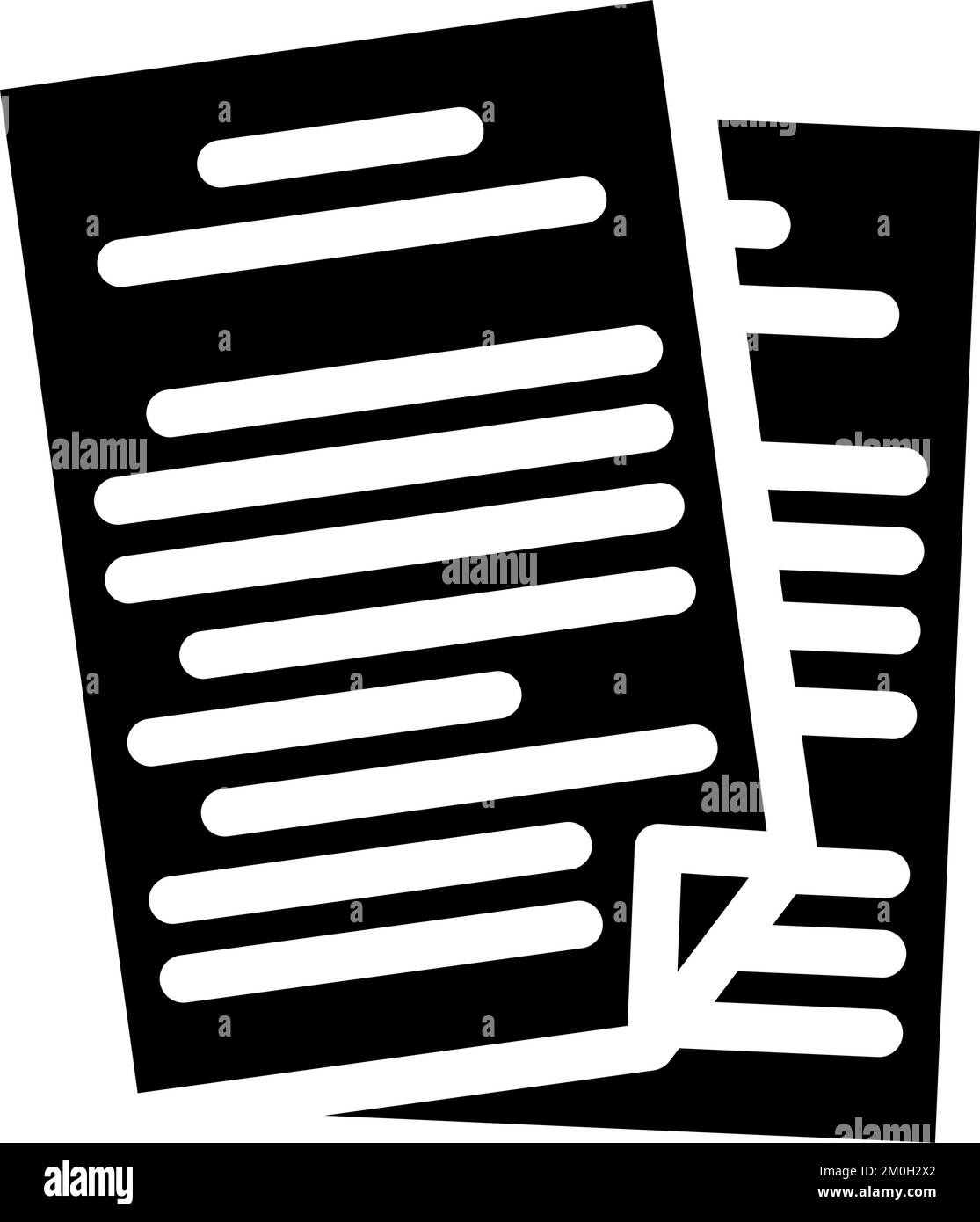 office folder glyph icon vector illustration Stock Vector Image & Art ...