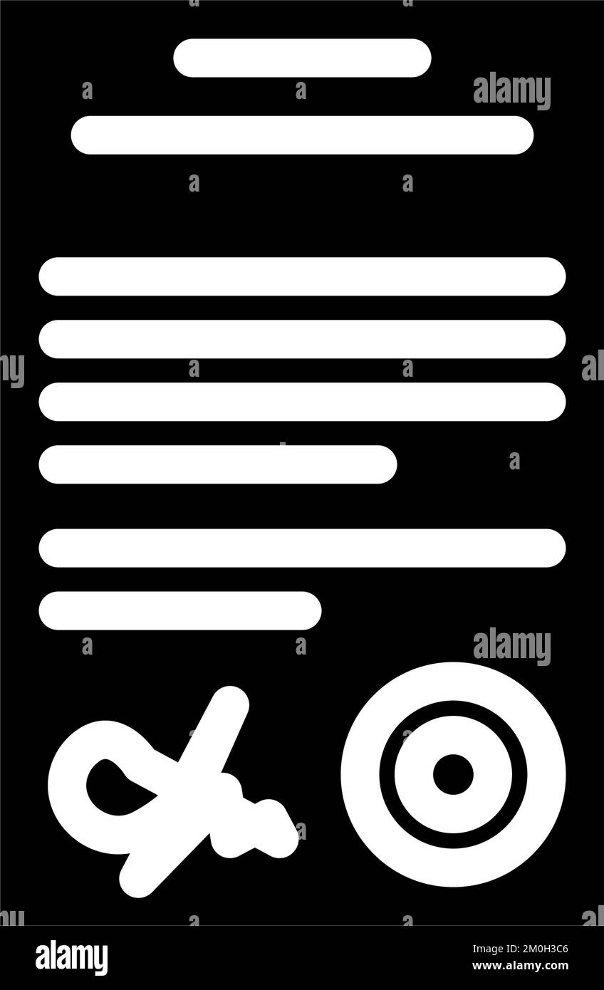 document folder glyph icon vector illustration Stock Vector Image & Art ...