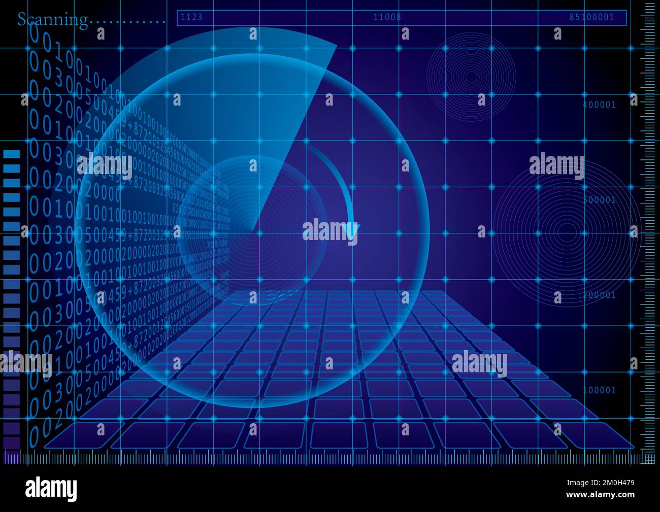 An electronic sensor meaning trendy technology illuminated sensor a
