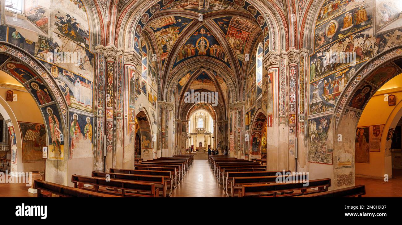 Italy, Apulia, Galatina, Basilica di Santa Caterina d'Alessandria, the nave Stock Photo