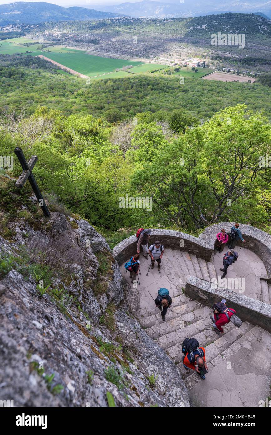France, Var, Provence Verte, Massif of La Sainte Baume, Plan d'Aups