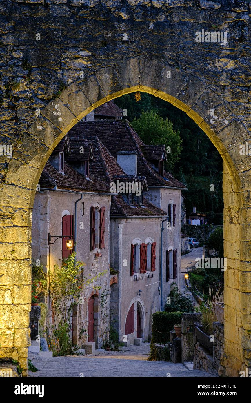 France, Lot, Quercy, SaintCirqLapopie, labelled one of the most