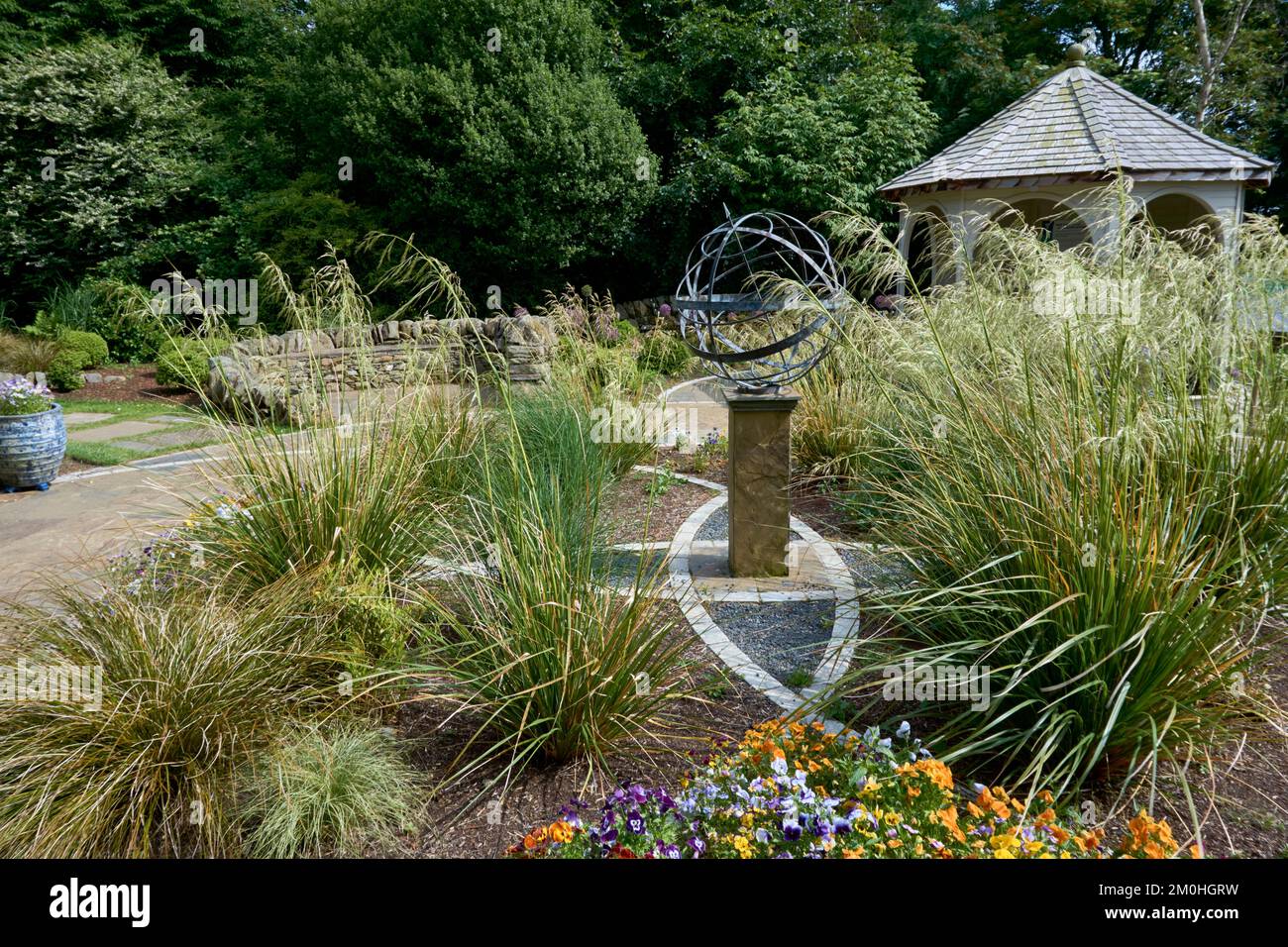 The Garden of Contemplation at Threave Gardens near Castle Douglas, Dumfries and Galloway, Scotland. Stock Photo