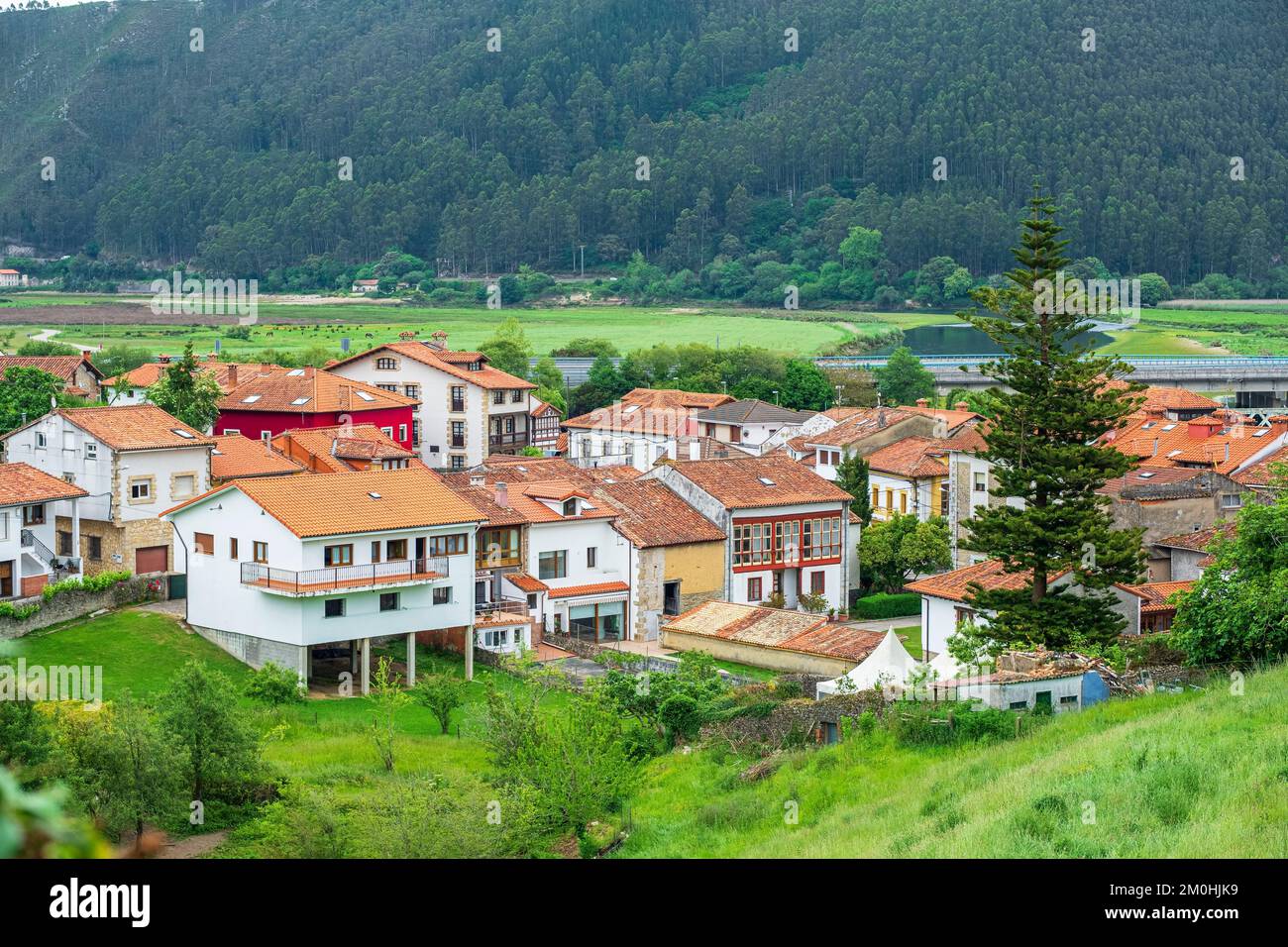 Spain, province of Cantabria, Val de San Vicente, Unquera hamlet on the