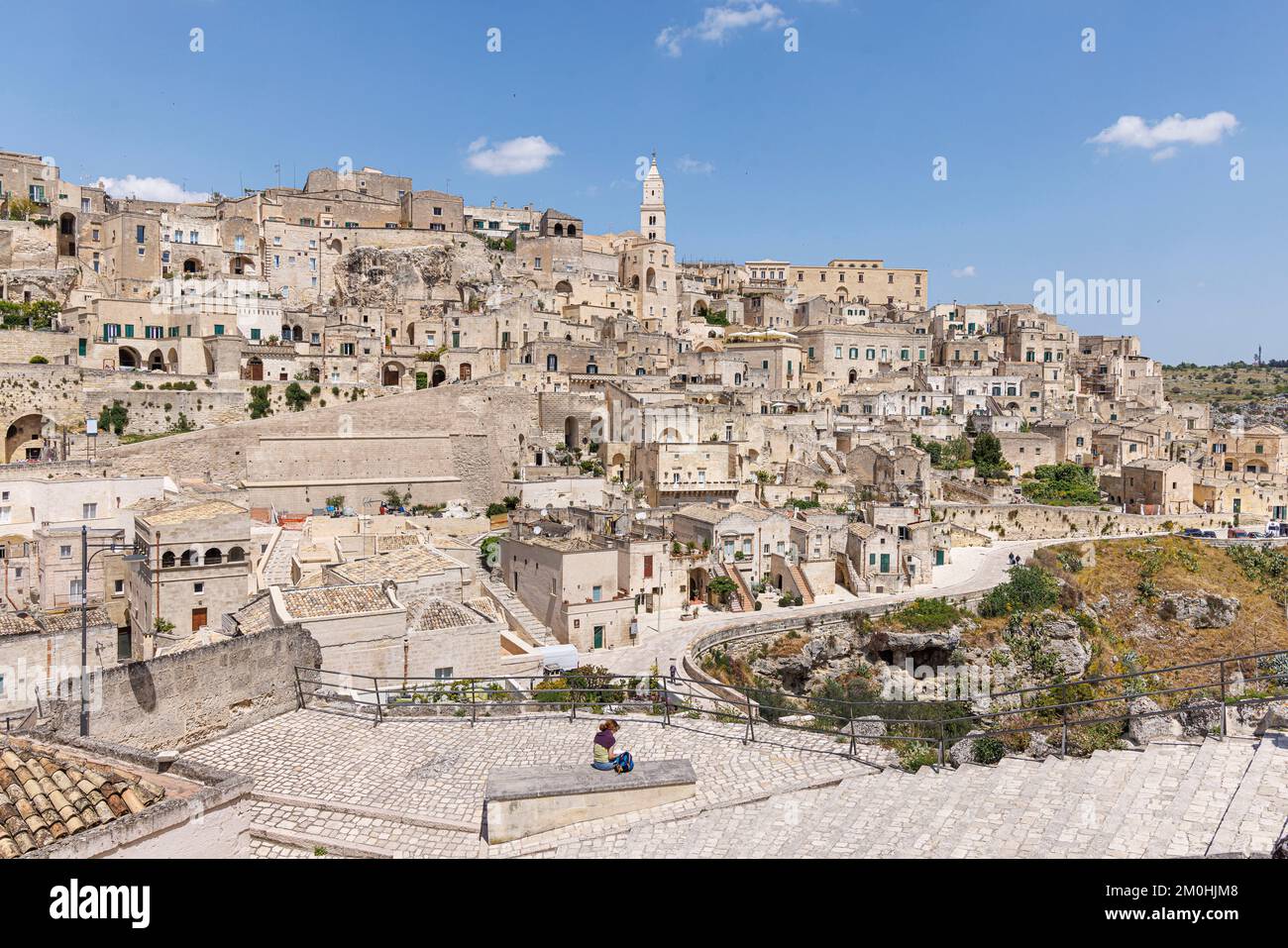 Italy, Basilicata, Matera, The Sassi and the park of the rupestrian churches listed as World Heritage by UNESCO, Sassi Stock Photo