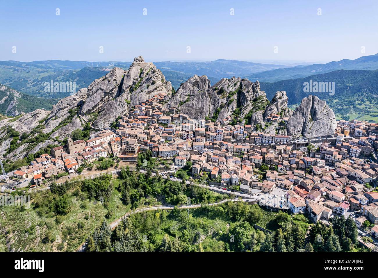Pietrapertosa Aerial View Of Pietrapertosa A Small Town On Top Of The pietrapertosa-aerial-view-of-pietrapertosa-a-small-town-on-top-of-the