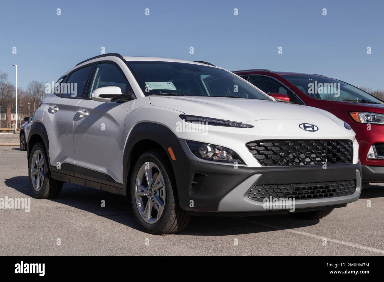Indianapolis - Circa December 2022: Hyundai Kona display at a ...