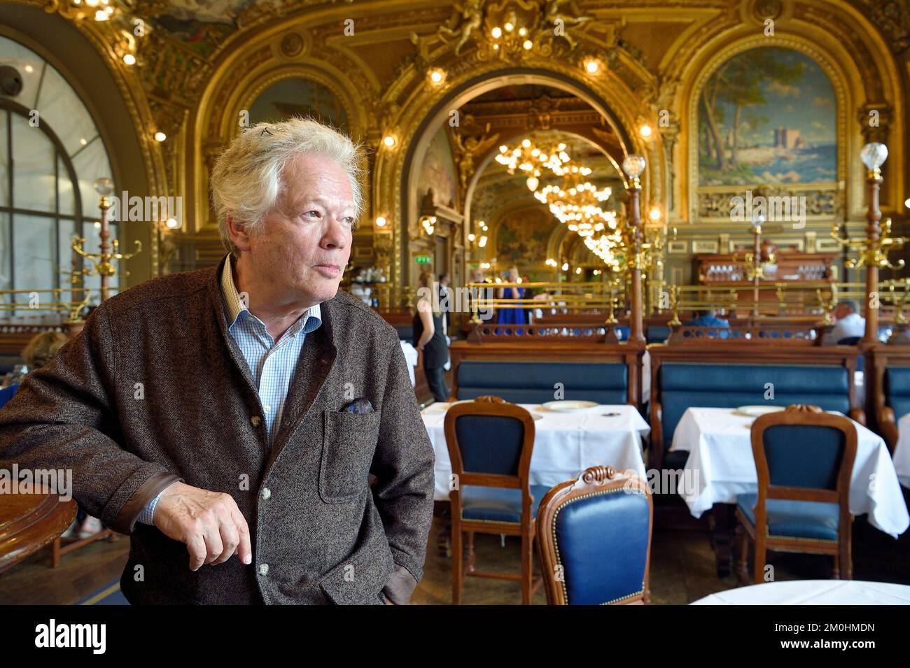 France, Paris, gare de Lyon (train station), restaurant Le Train bleu, Gilles Pudlowski Stock Photo