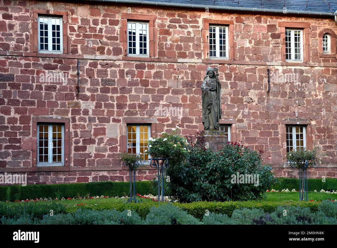 France, Bas Rhin, Mont Saint Odile, Mont Sainte-Odile Abbey also known ...