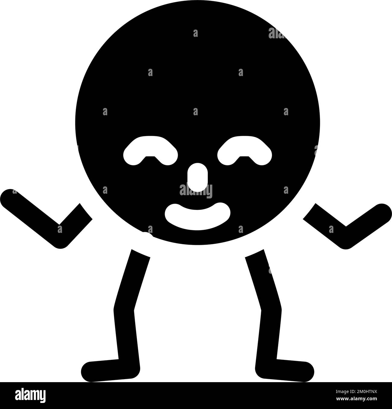 circle geometric shape character glyph icon vector illustration Stock ...
