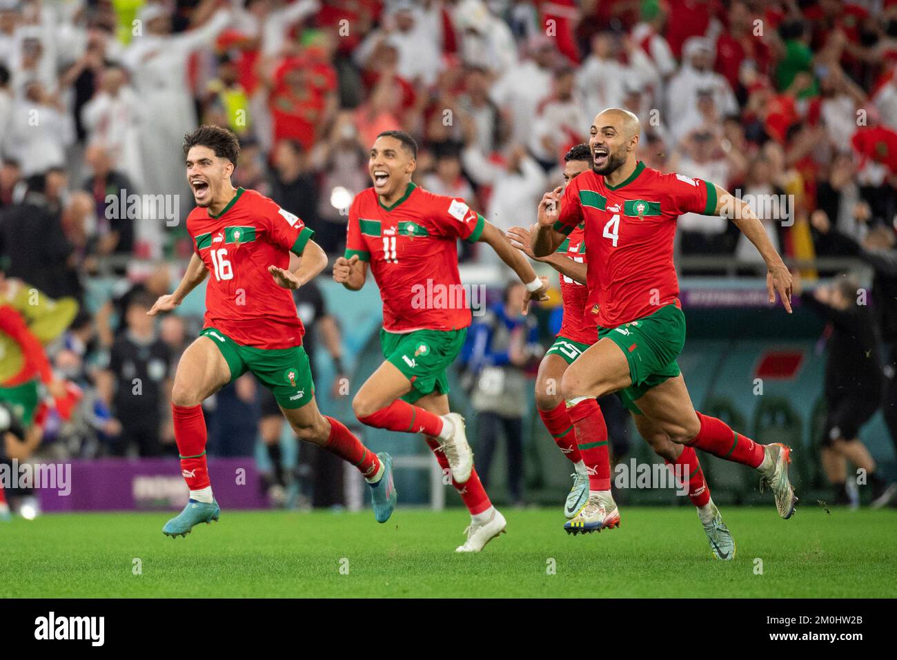 Doha, Catar. 06th Dec, 2022. out during the match between Morocco v ...