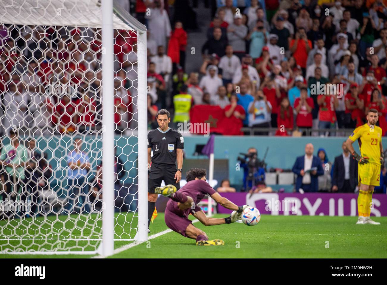 Doha, Catar. 06th Dec, 2022. out during the match between Morocco v ...