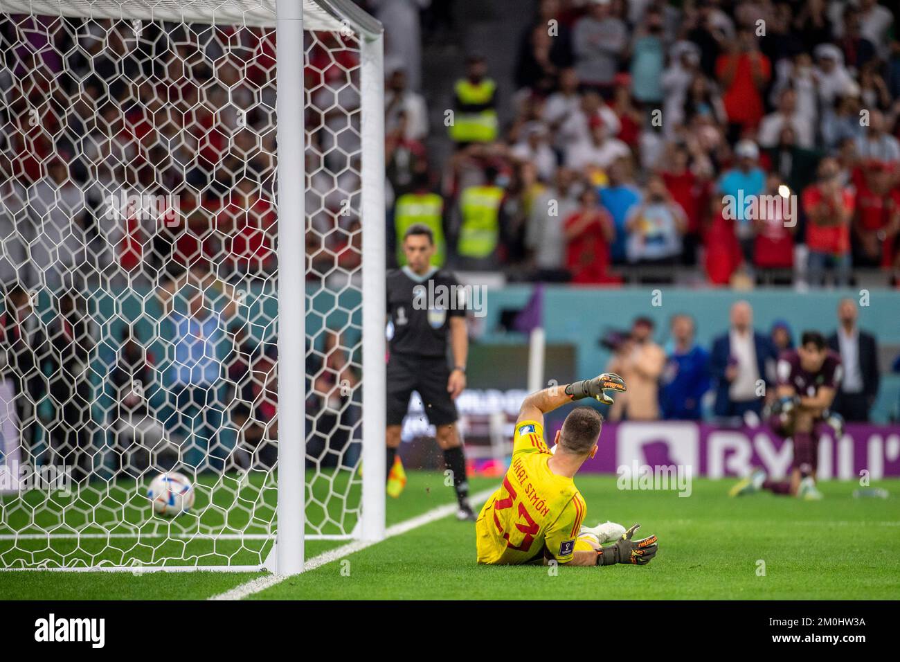 Doha, Catar. 06th Dec, 2022. out during the match between Morocco v ...