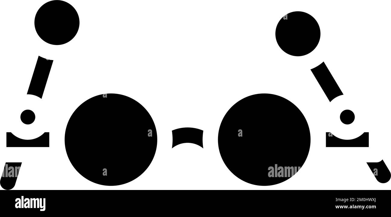 Retro glasses optical glyph hi-res stock photography and images - Alamy