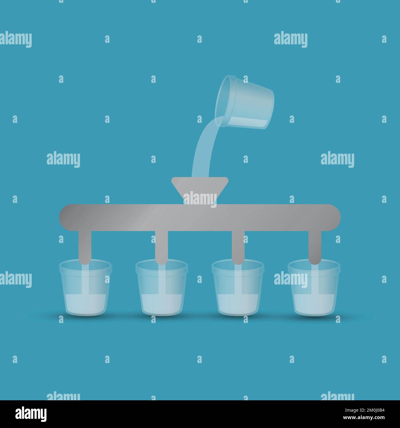 Glass pouring water in filtration system Stock Vector Image & Art Alamy