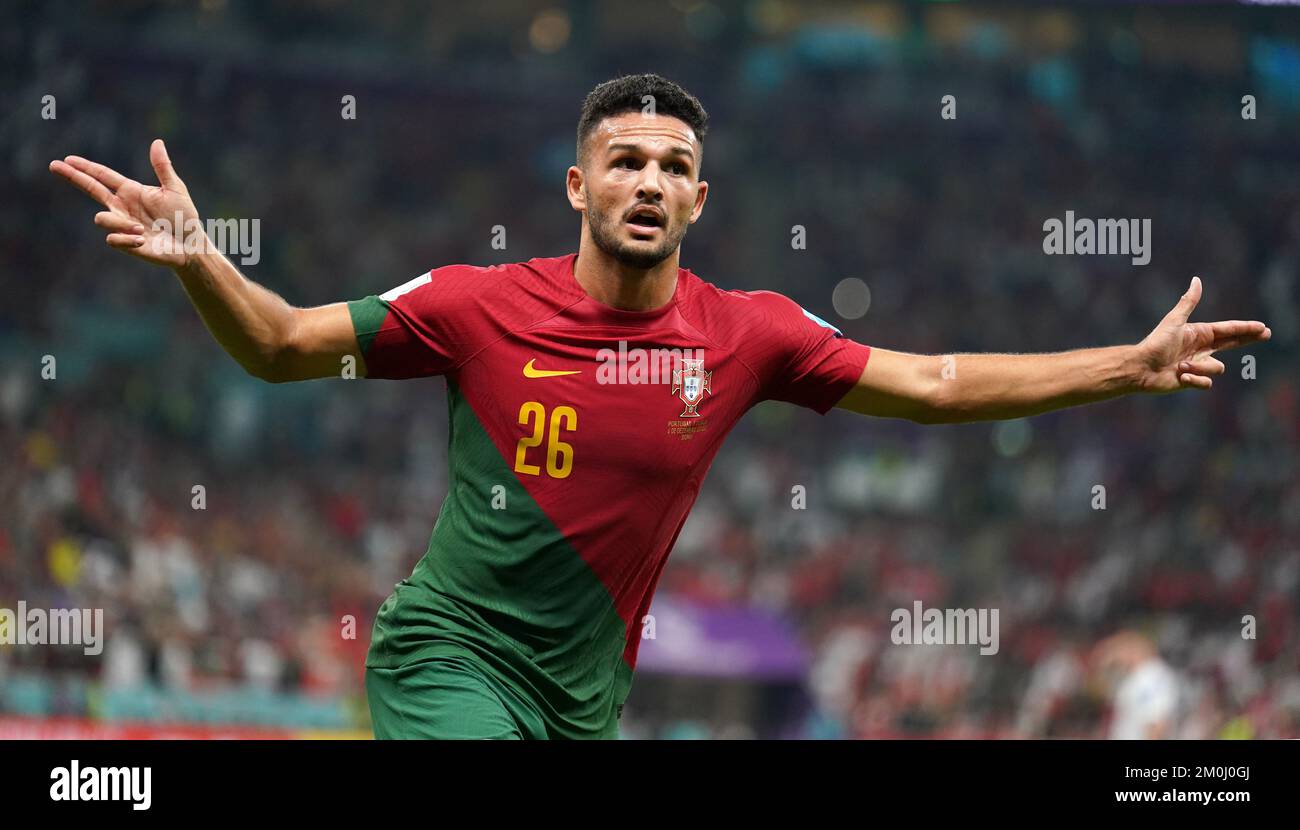 Portugal s Goncalo Ramos Celebrates Scoring Their Side s First Goal Of portugal-s-goncalo-ramos-celebrates-scoring-their-side-s-first-goal-of