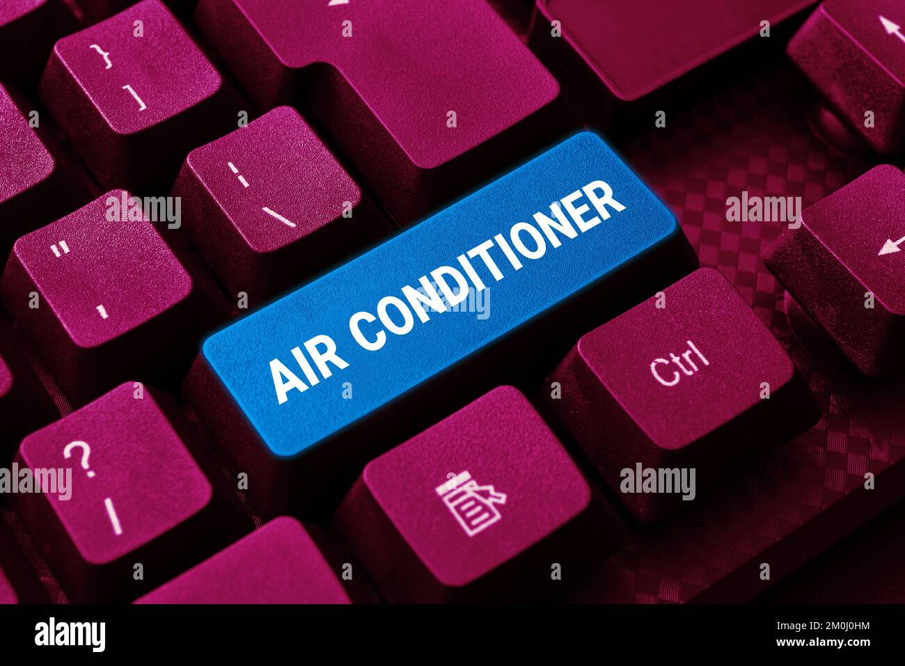 Handwriting text Air Conditioner. Word Written on apparatus for washing