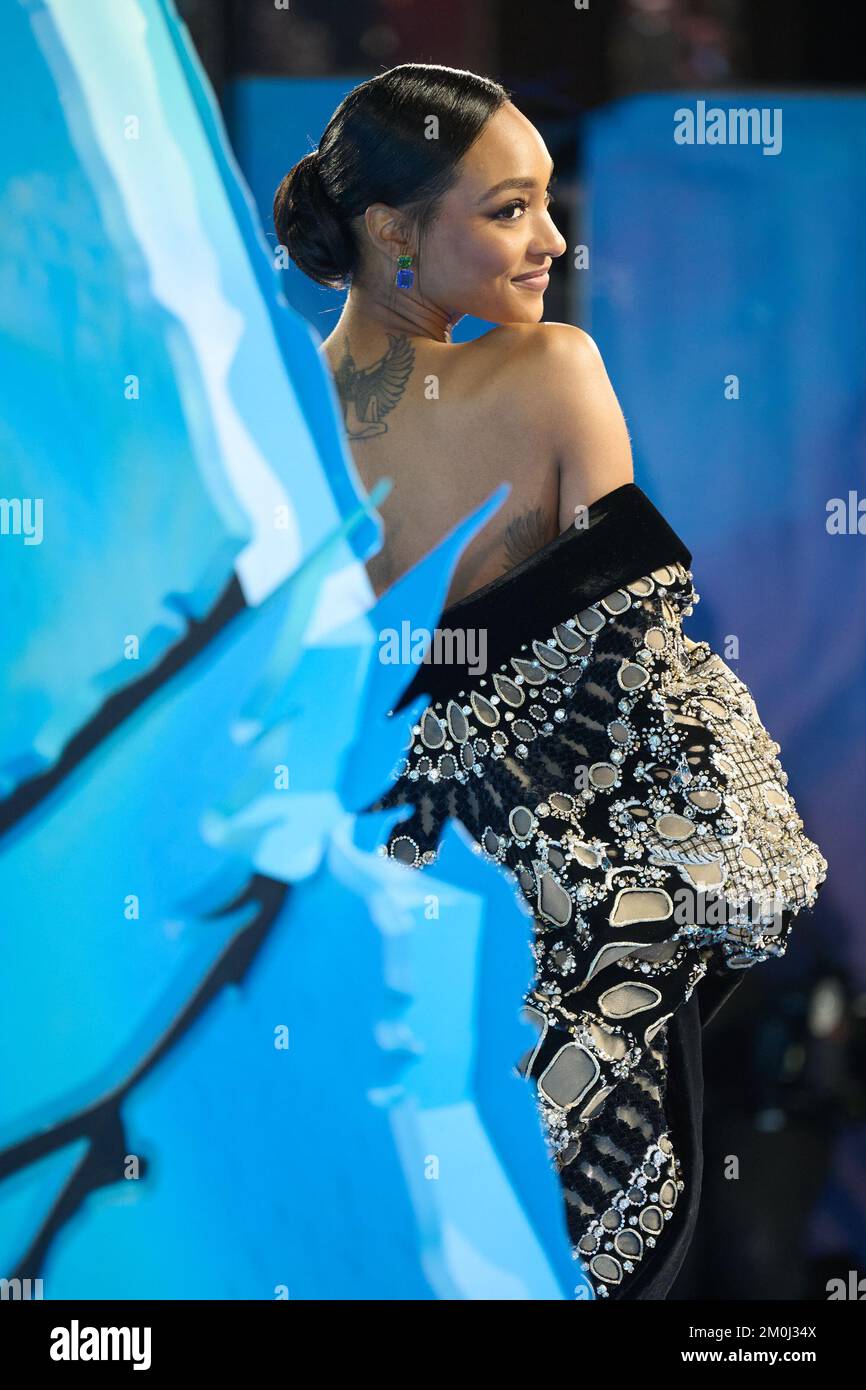 London, UK . 6 December, 2022 . Jordan Dunn pictured at the AVATAR The ...