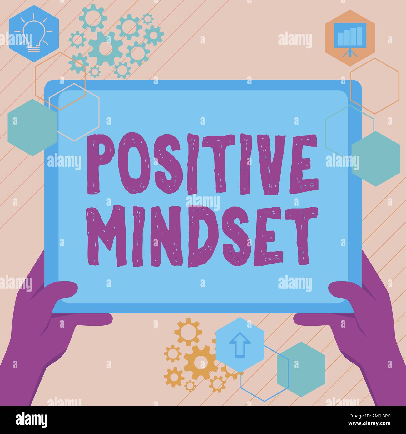 Positive Mindset Sign Sign displaying Positive Mindset. Business overview mental and ...